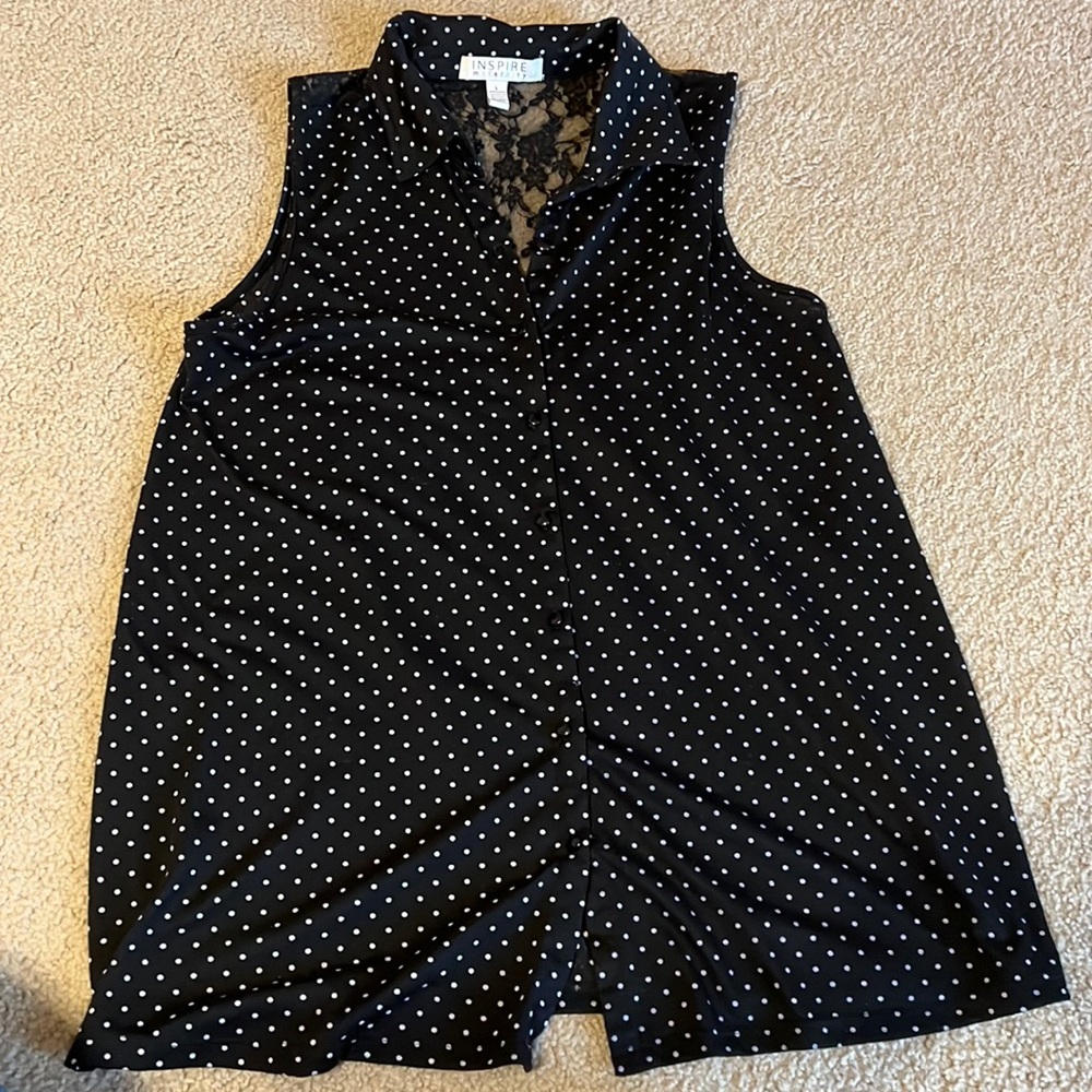 Inspire maternity collared tank top